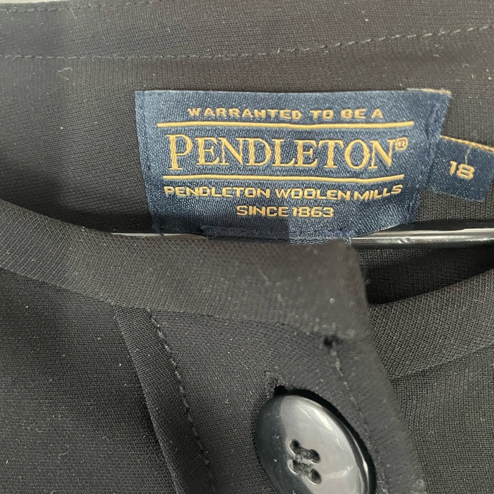 Pendleton Black Button-Up Blazer - image 2